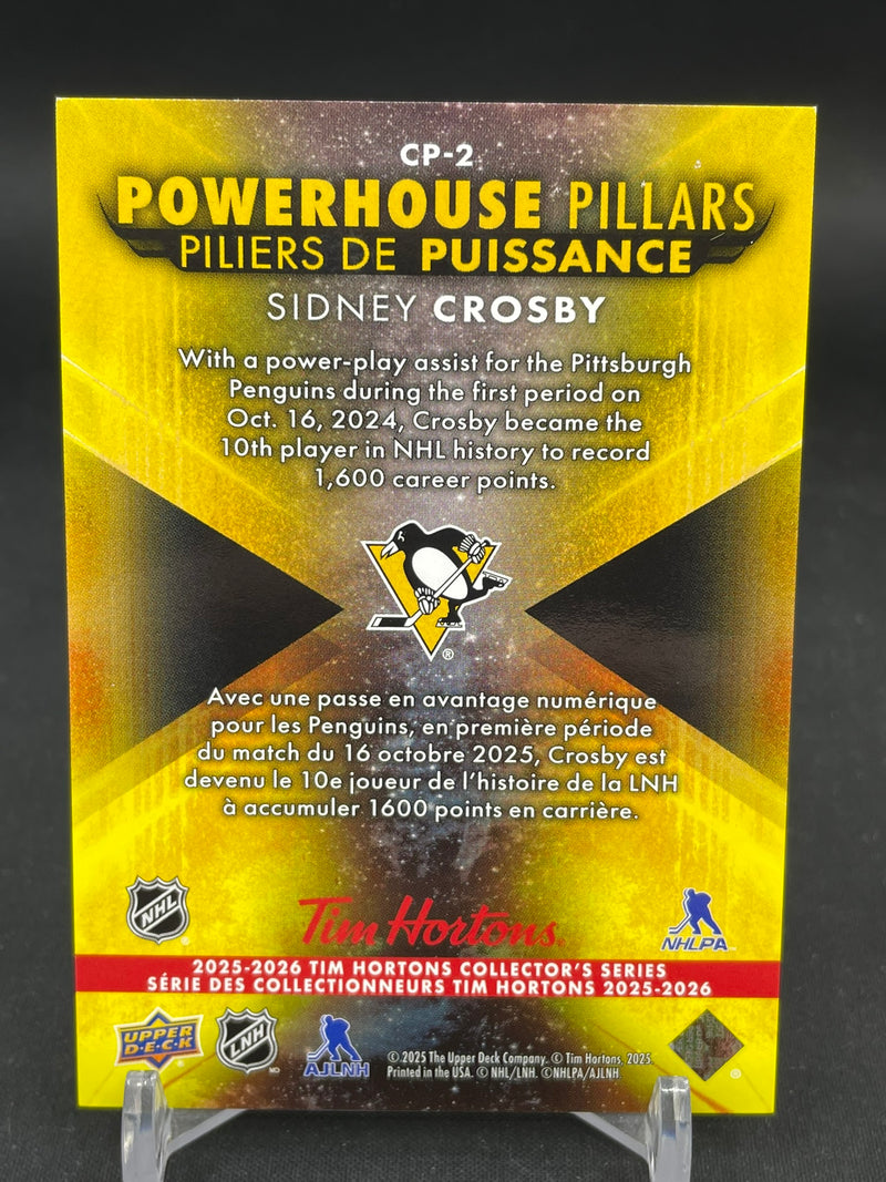 2025 UPPER DECK TIM HORTONS - POWERHOUSE PILLARS - S. CROSBY -