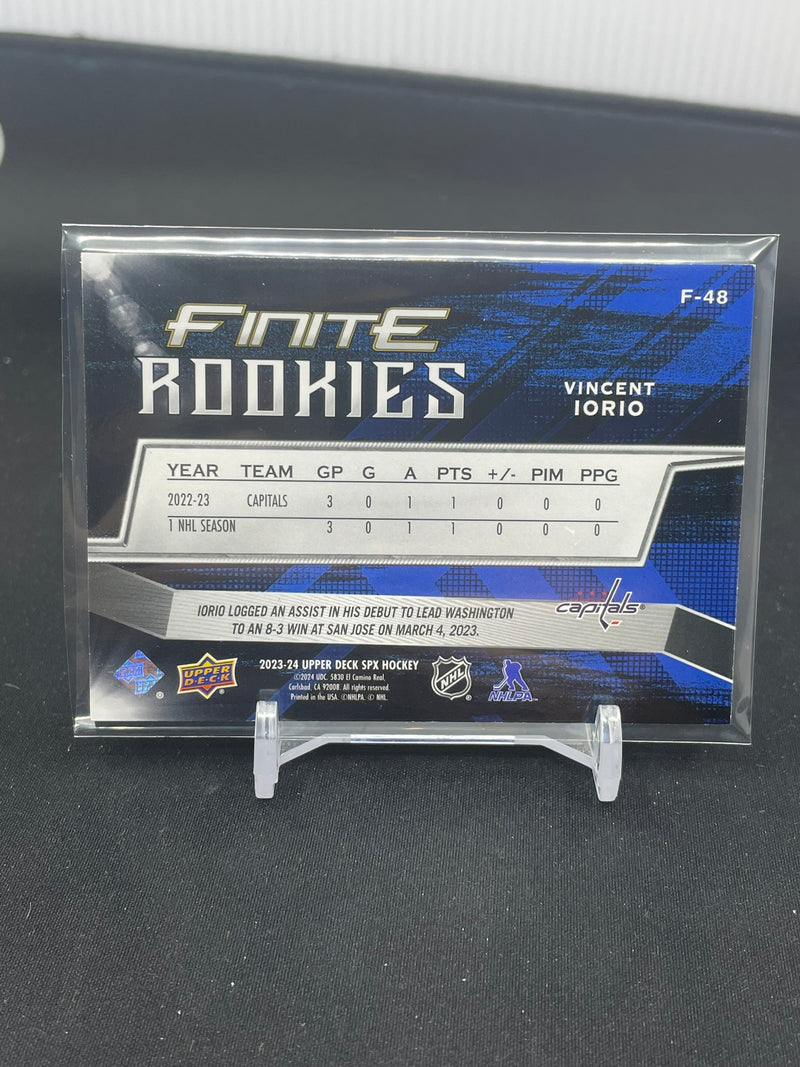 2023 UPPER DECK SPX - FINITE ROOKIES - V. IORIO - #F-48 - #'D/799 - RC