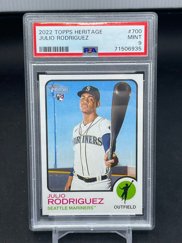2022 TOPPS HERITAGE - J. RODRIGUEZ - #700 - PSA 9 - RC