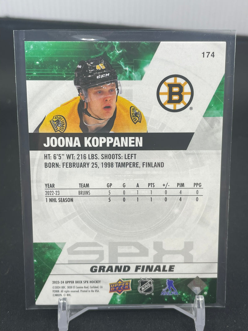 2023 UPPER DECK SPX - GRAND FINALE - J. KOPPANEN - #174 - #'D/50 - RC