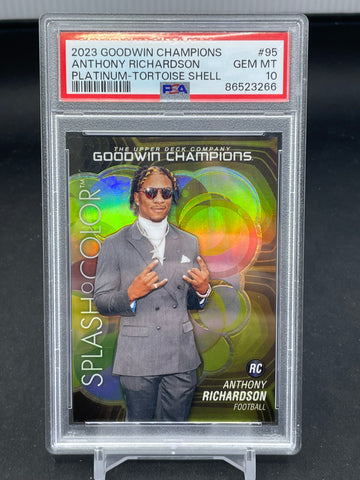 2023 UPPER DECK GOODWIN CHAMPIONS - TORTOISE SHELL - PLATINUM - A. RICHARDSON - #95 - PSA 10 - RC