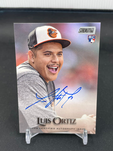 2019 TOPPS STADIUM CLUB - L. ORTIZ - #SCA-LO - AUTOGRAPH - RC