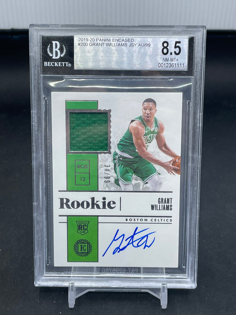 2019 PANINI ENCASED - G. WILLIAMS - #200 - #'D/99 - RELIC - AUTOGRAPH - BGS 8.5 - RC