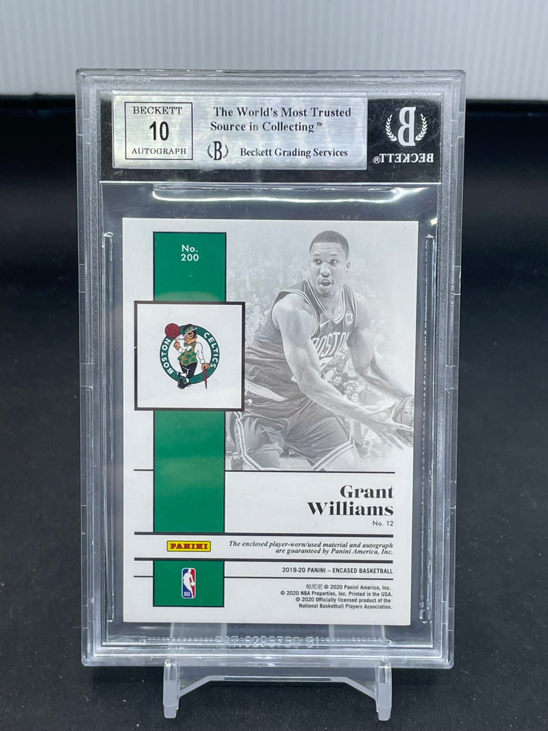 2019 PANINI ENCASED - G. WILLIAMS - #200 - #'D/99 - RELIC - AUTOGRAPH - BGS 8.5 - RC