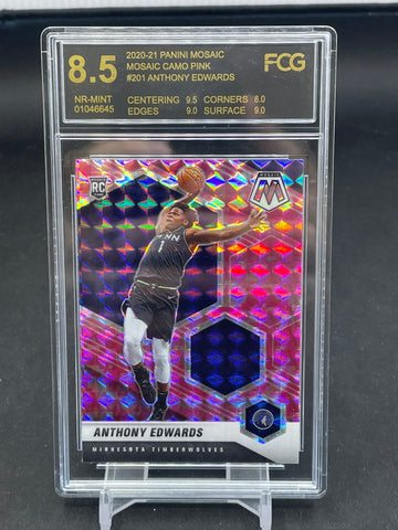 2020 PANINI MOSAIC - PINK CAMO - A. EDWARDS - #201 - FCG 8.5 - RC