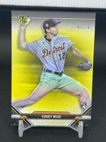 2021 TOPPS TRIPLE THREADS - CITRINE - C. MIZE - #89 - #'D/75 - RC