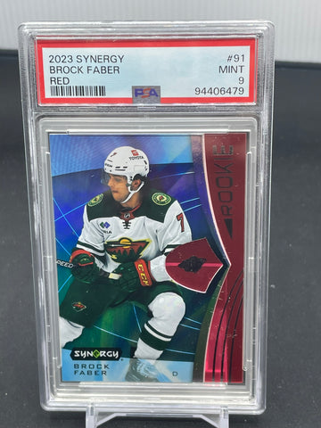 2023 UPPER DECK SYNERGY - RED - B. FABER - #91 - PSA 9 - RC
