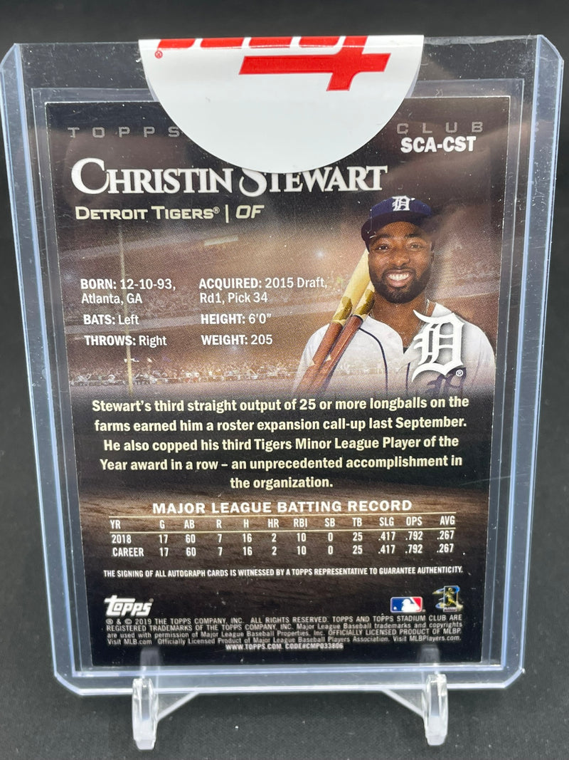 2019 TOPPS STADIUM CLUB - C. STEWART -