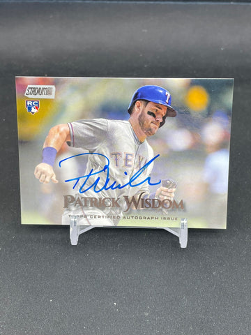 2019 TOPPS STADIUM CLUB - P. WISDOM - #SCA-PW - AUTOGRAPH - RC