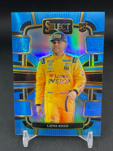 2024 PANINI SELECT - LIGHT BLUE PRIZM - L. RIGGS - #27 - #'D/199 - RC