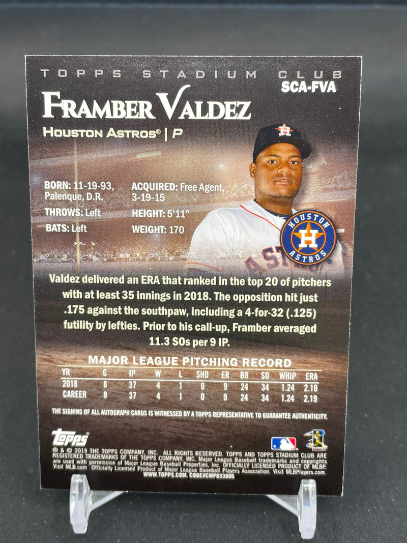 2019 TOPPS STADIUM CLUB - F. VALDEZ -