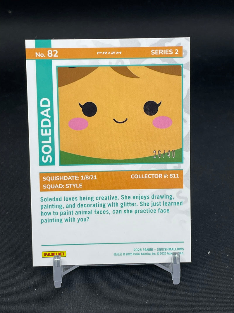 2025 PANINI SQUISHMALLOW SERIES TWO - BLUE FOIL - SOLEDAD - #82 - #'D/40