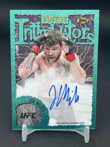 2024 TOPPS FINEST - AQUA GLITTER - FINEST INTIMIDATORS - J. MILLER - #IA-JMR - AUTOGRAPH