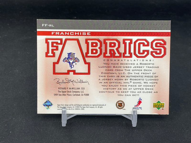 2003 UPPER DECK SERIES TWO - FRANCHISE FABRICS - R. LUONGO -