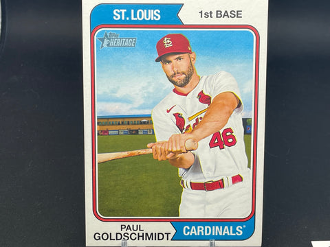 2023 TOPPS HERITAGE - JUMBO BOX TOPPER - P. GOLDSCHMIDT - #OB-PG