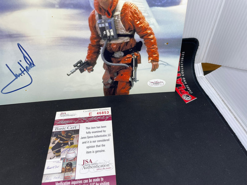 STAR WARS PHOTO LUKE SKYWALKER AUTOGRAPHED JSA AUTHENTICATED