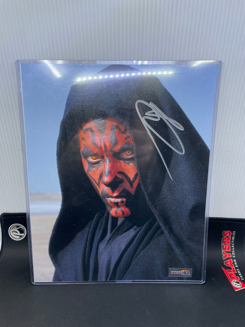 FAN EXPO STAR WARS PHOTOGRAPH DARTH MAUL AUTOGRAPH  AND AUTHENTICATED