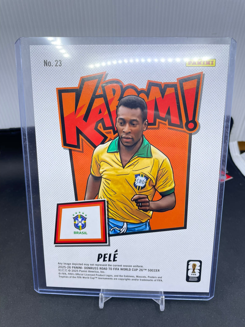 2025 PANINI DONRUSS ROAD TO FIFA WORLD CUP - JUMBO CARD - KABOOM! - PELE -