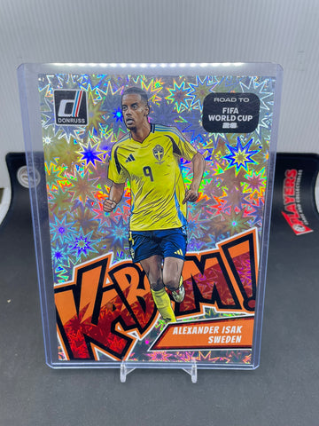 2025 PANINI DONRUSS ROAD TO FIFA WORLD CUP - JUMBO CARD - KABOOM! - A. ISAK - #11