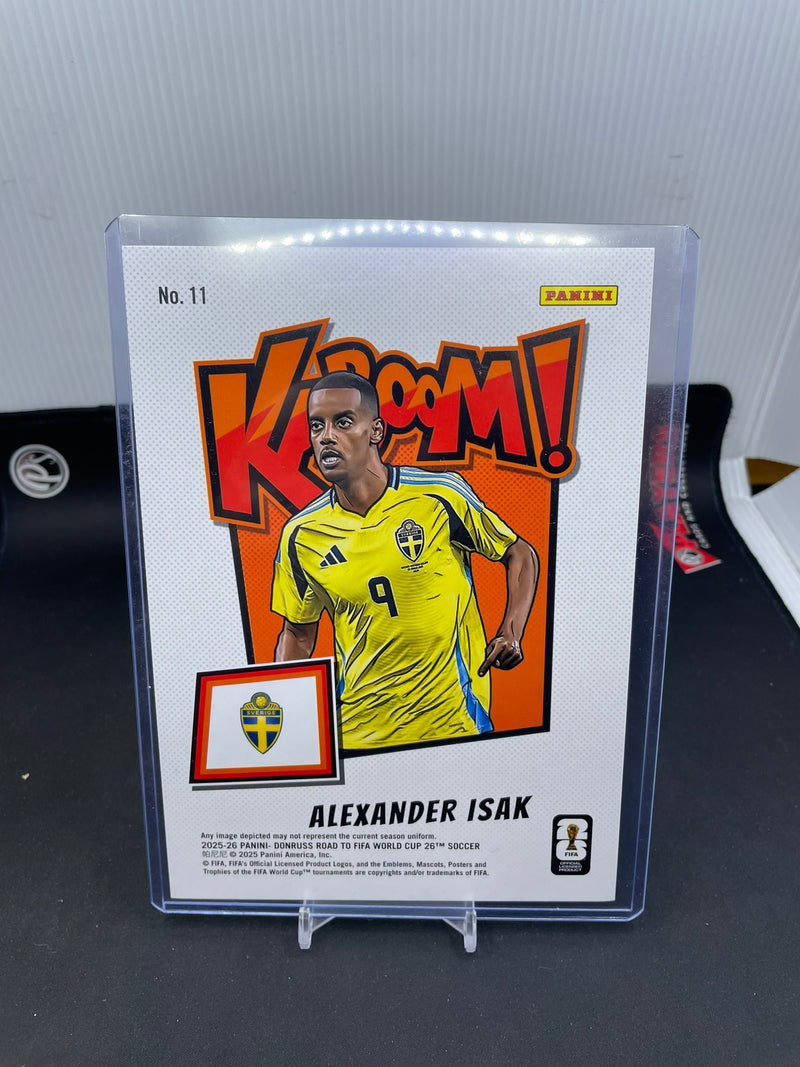 2025 PANINI DONRUSS ROAD TO FIFA WORLD CUP - JUMBO CARD - KABOOM! - A. ISAK -