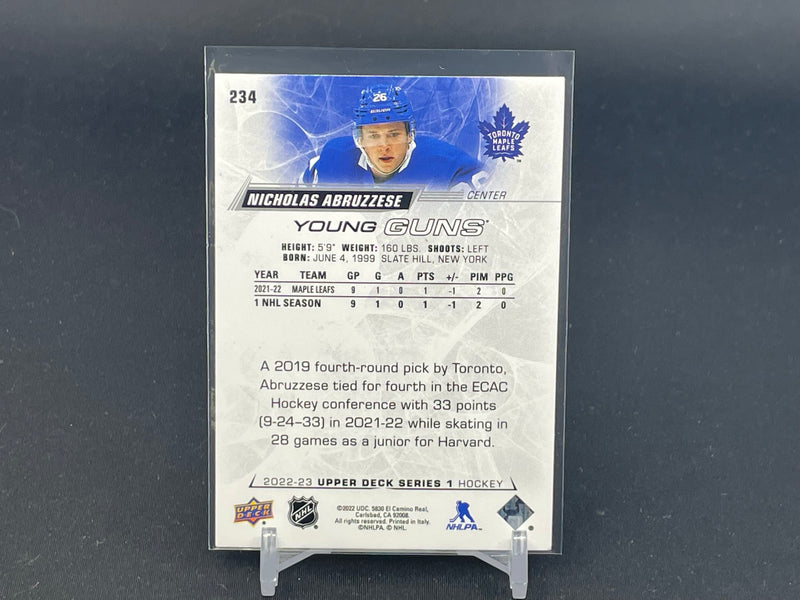 2022 UPPER DECK SERIES ONE - YOUNG GUNS - B. ABRUZZESE -