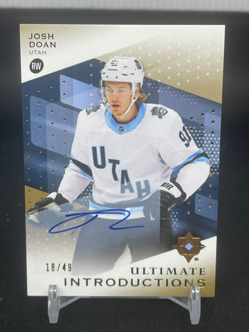 2024 UPPER DECK ULTIMATE - ULTIMATE INTRODUCTIONS - GOLD AUTO - J. DOAN - #UI-JG - #'D/49 - AUTOGRAPH - RC