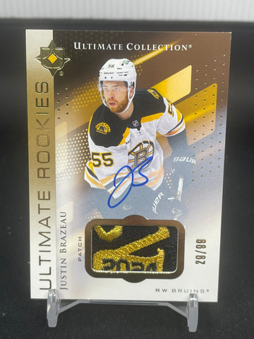2024 UPPER DECK ULTIMATE - ULTIMATE ROOKIES - J. BRAZEAU - #163 - #'D/99 - RELIC - AUTOGRAPH - RC