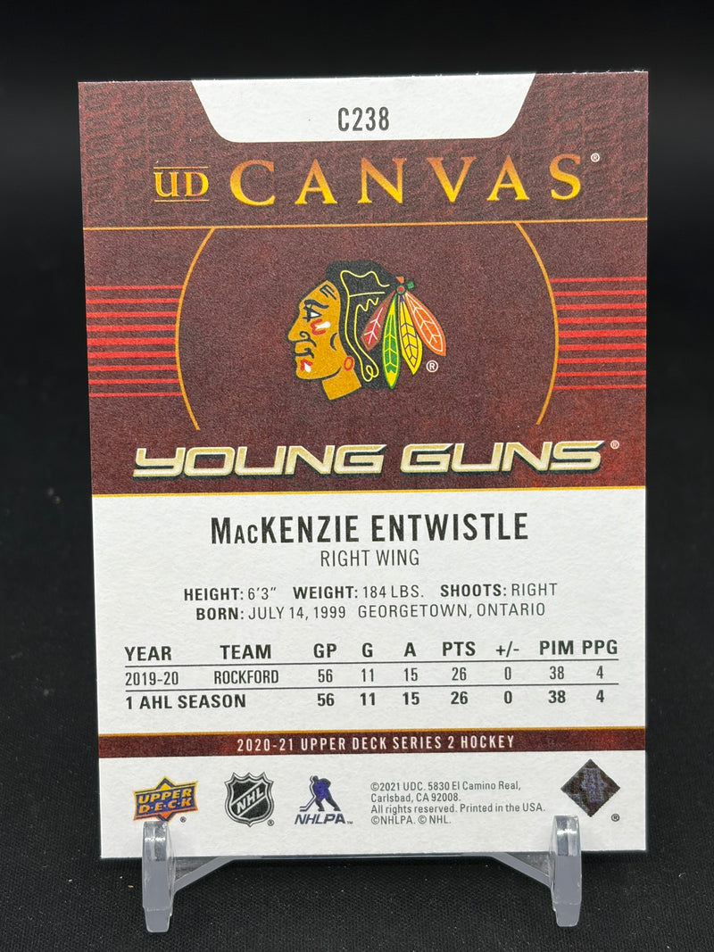 2020 UPPER DECK SERIES TWO - UD CANVAS - YOUNG GUNS - M. ENTWISTLE -