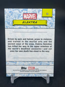 2024 TOPPS CHROME MARVEL - GOLD WAVE REFRACTOR - ELEKTRA - #79 - #'D/50