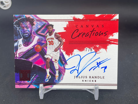 2022 PANINI IMPECCABLE - CANVAS CREATORS - J. RANDLE - #CCS-JRD - #'D/8 - AUTOGRAPH