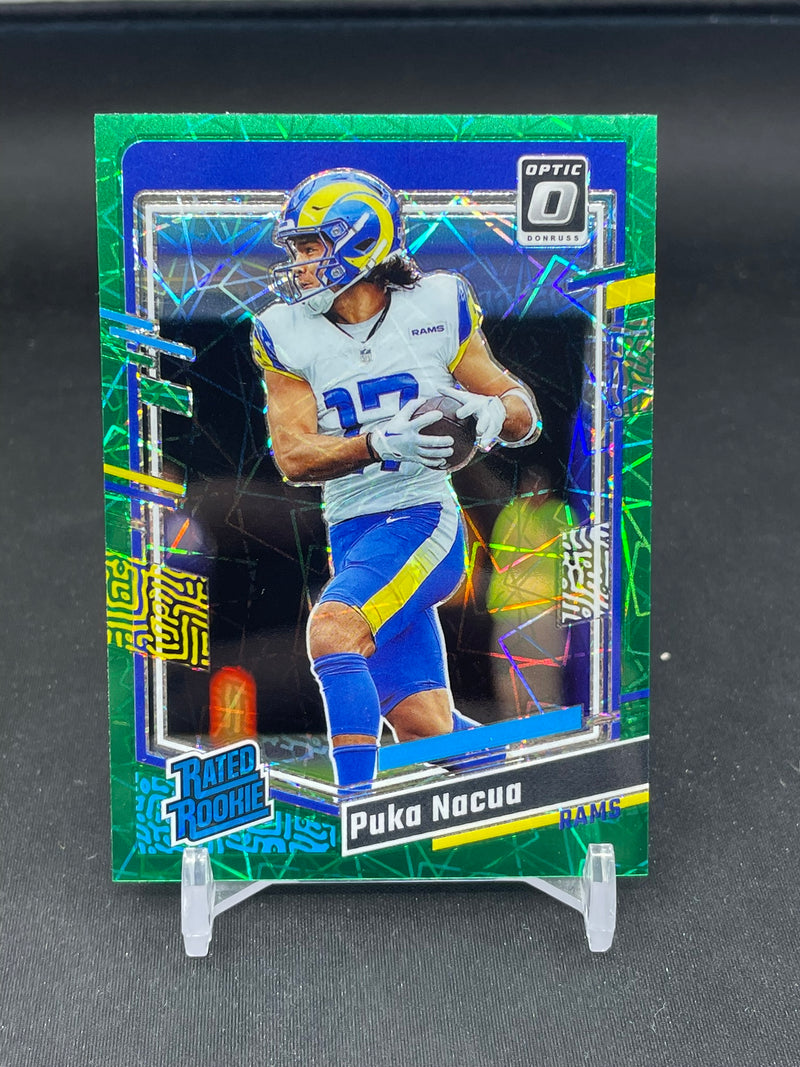 2023 PANINI DONRUSS OPTIC - GREEN VELOCITY - RATED ROOKIE - P. NACUA -
