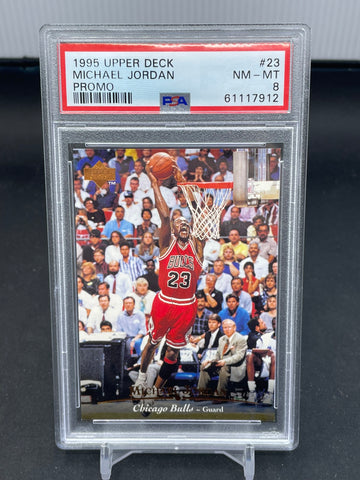 1995 UPPER DECK - PROMO - M. JORDAN - #23 - PSA 8