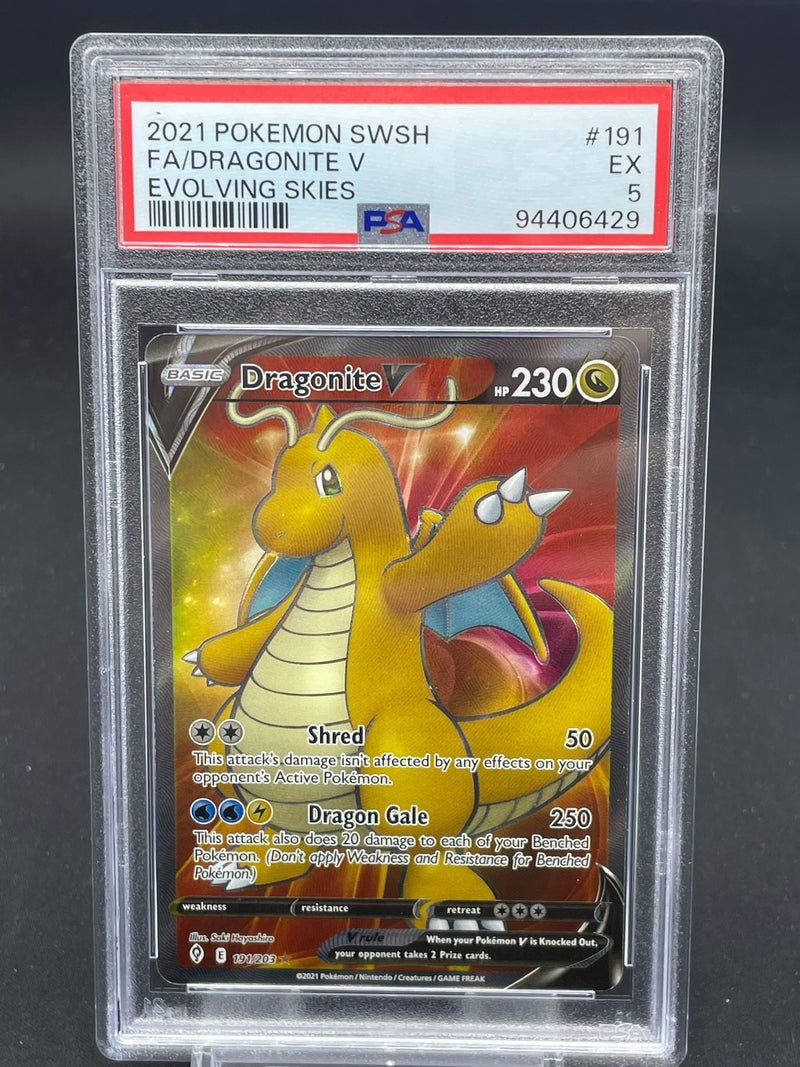 POKEMON - EVOLVING SKIES - DRAGONITE V - FULL ART -