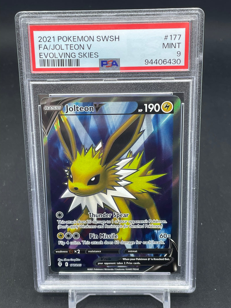 POKEMON - EVOLVING SKIES - JOLTEON V - FULL ART -