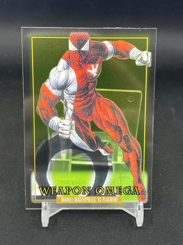 2024 UPPER DECK MARVEL MASTERPIECES '92 PLATINUM - CLEAR CUT - WEAPON OMEGA - #96