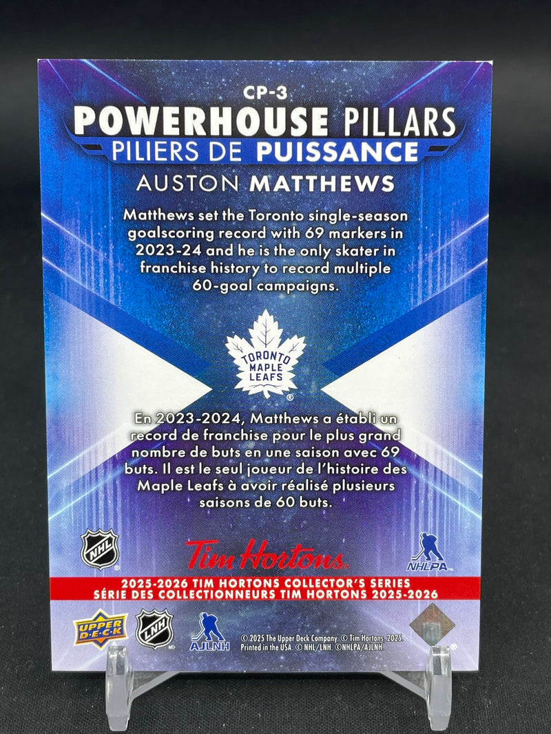 2025 UPPER DECK TIM HORTONS - POWERHOUSE PILLARS - A. MATTHEWS -
