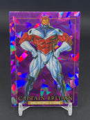 2024 UPPER DECK MARVEL MASTERPIECES '92 PLATINUM - PURPLE CRYSTALS - CAPTAIN BRITAIN -