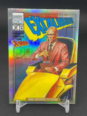 2024 UPPER DECK MARVEL MASTERPIECES '92 PLATINUM - RAINBOW VARIATION - PROFESSOR X - #66-V