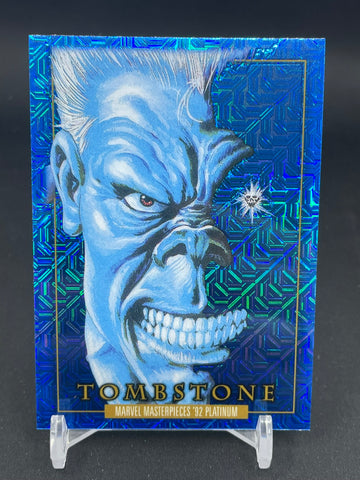 2024 UPPER DECK MARVEL MASTERPIECES '92 PLATINUM - BLUE TRAXX - TOMBSTONE - #99