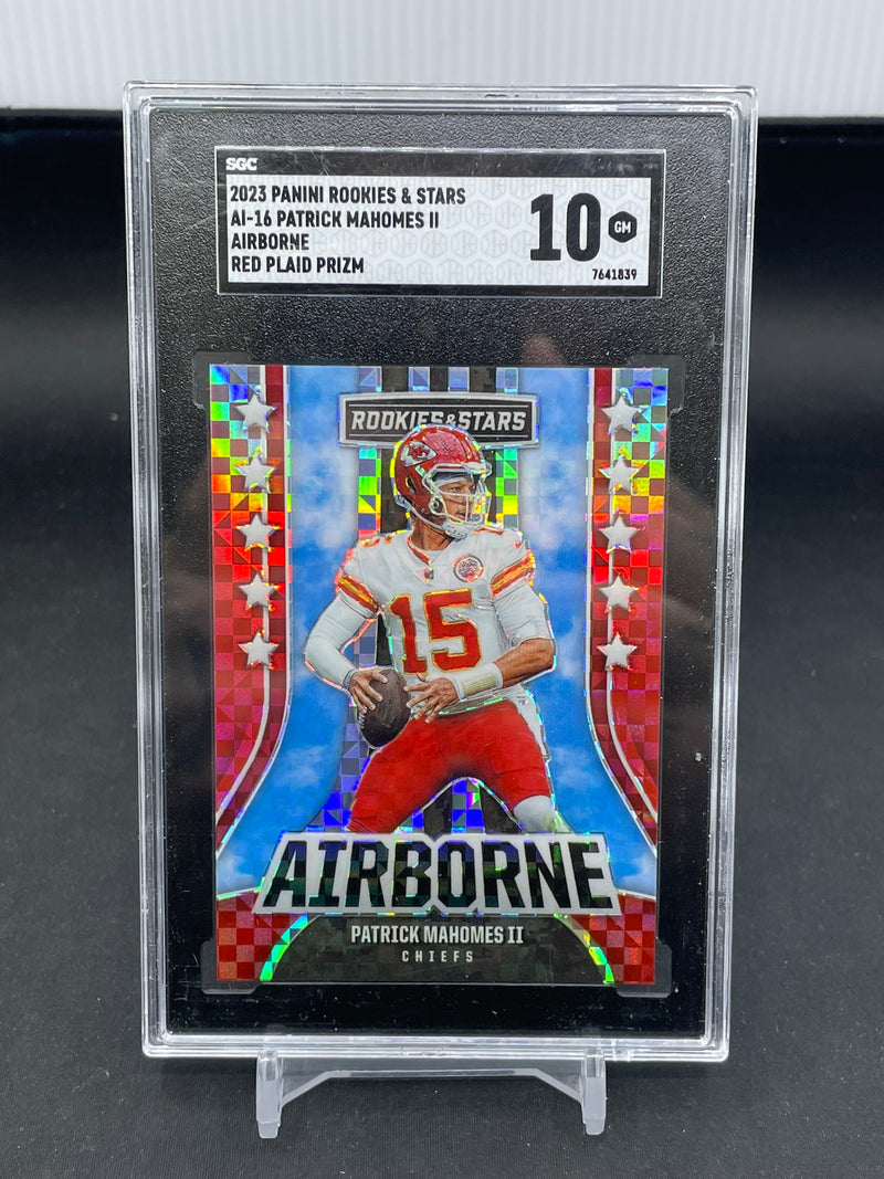 2023 PANINI ROOKIES & STARS - RED PLAID - AIRBORNE - P. MAHOMES II -