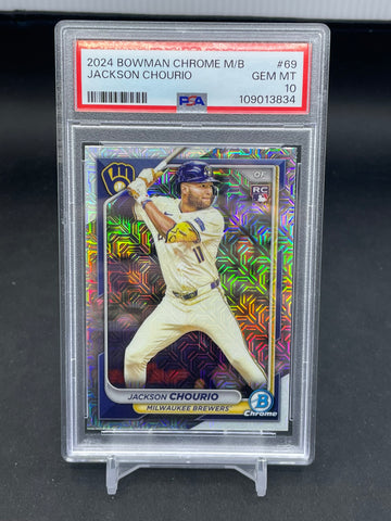 2024 TOPPS BOWMAN CHROME M/B - J. CHOURIO - #69 - PSA 10 - RC