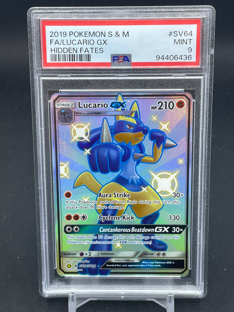 POKEMON - HIDDEN FATES - LUCARIO GX - FULL ART -