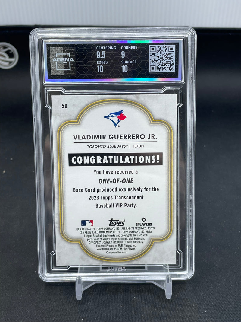 2023 TOPPS TRANCENDENT VIP - ONE OF ONE - V. GUERRERO JR. - #50 - #'D/1 - AC 9.5