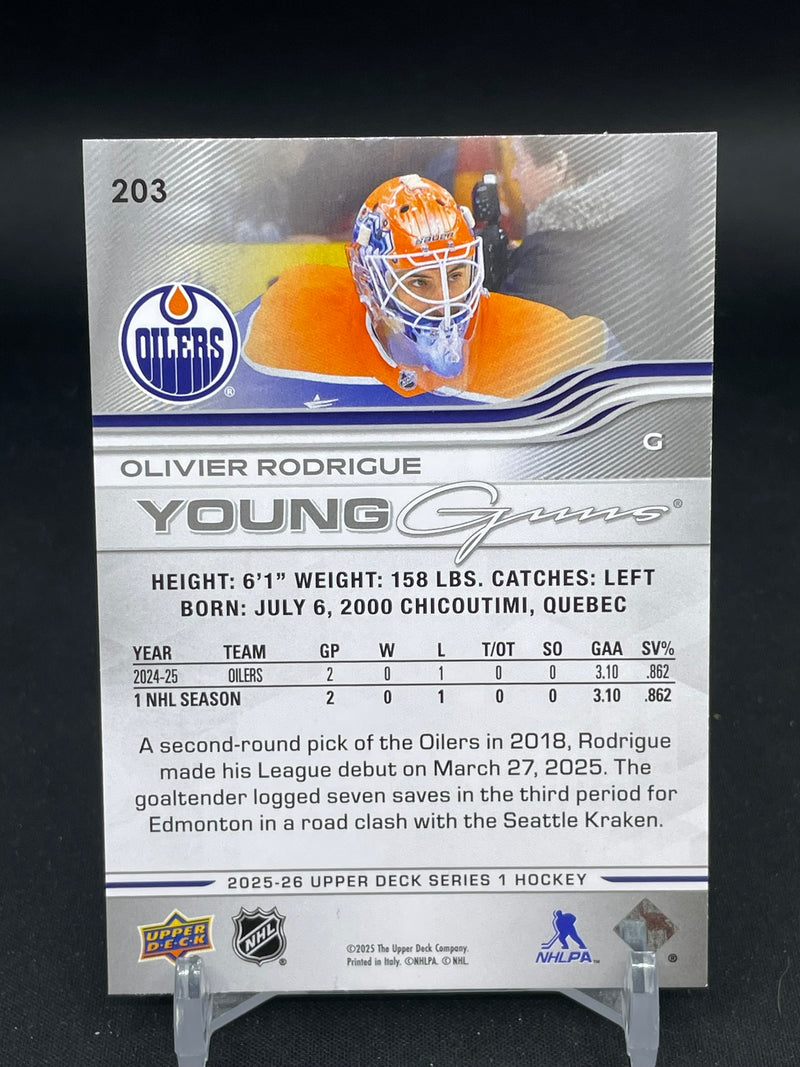 2025 UPPER DECK SERIES ONE - YOUNG GUNS - O. RODRIGUE -