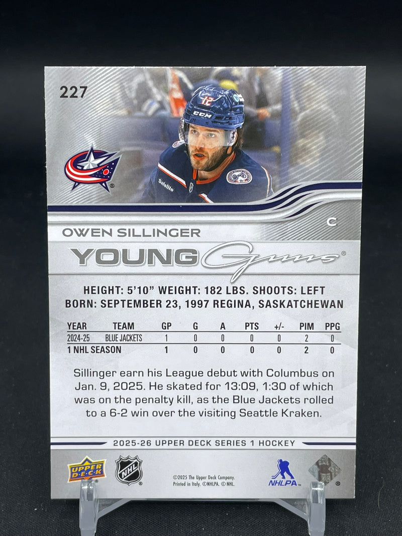 2025 UPPER DECK SERIES ONE - YOUNG GUNS - O. SILLINGER -