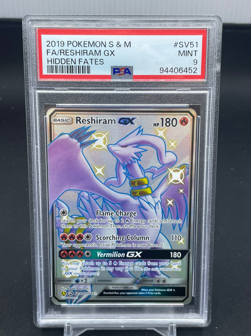 POKEMON - HIDDEN FATES - RESHIRAM GX -