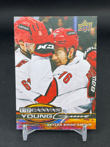 2025 UPPER DECK SERIES ONE - UD CANVAS - YOUNG GUNS - S. BRIND'AMOUR - #C-100 - RC