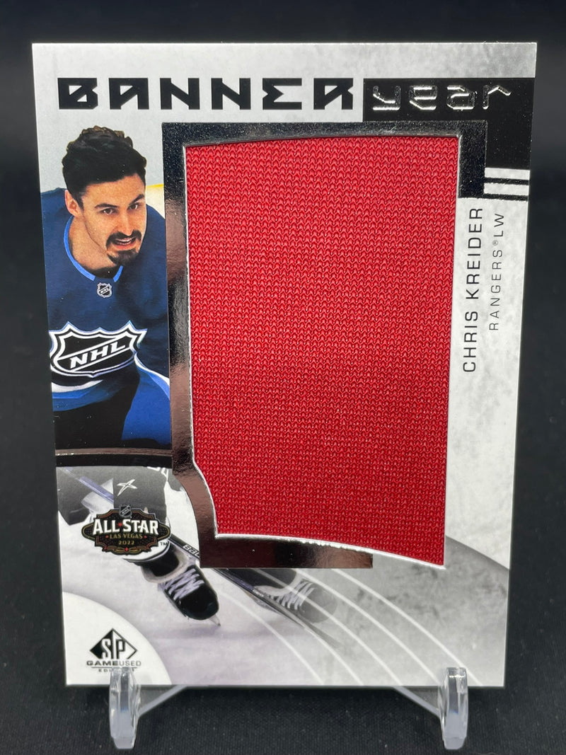 2022 UPPER DECK SP GAME USED - BANNER YEAR - C. KREIDER -