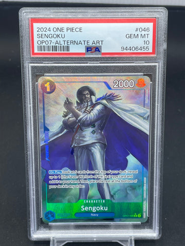 ONE PIECE - 500 YEARS IN THE FUTURE - SENGOKU - ALTERNATE ART - #046 - PSA 10