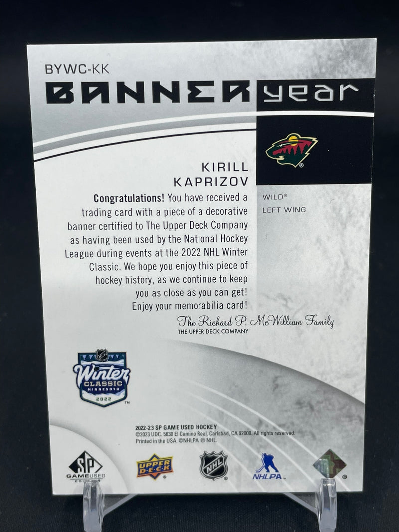 2022 UPPER DECK SP GAME USED - BANNER YEAR - K. KAPRIZOV -